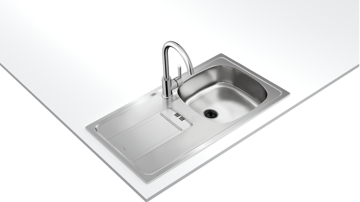 Teka GRAVITY 45 E-XN 1B 1D SOL  P.Çelik Evye