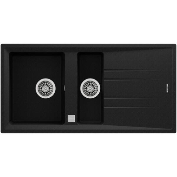 Teka STONE 60 B-TG (Metallic Black) Siyah Granit Evye (115360003)