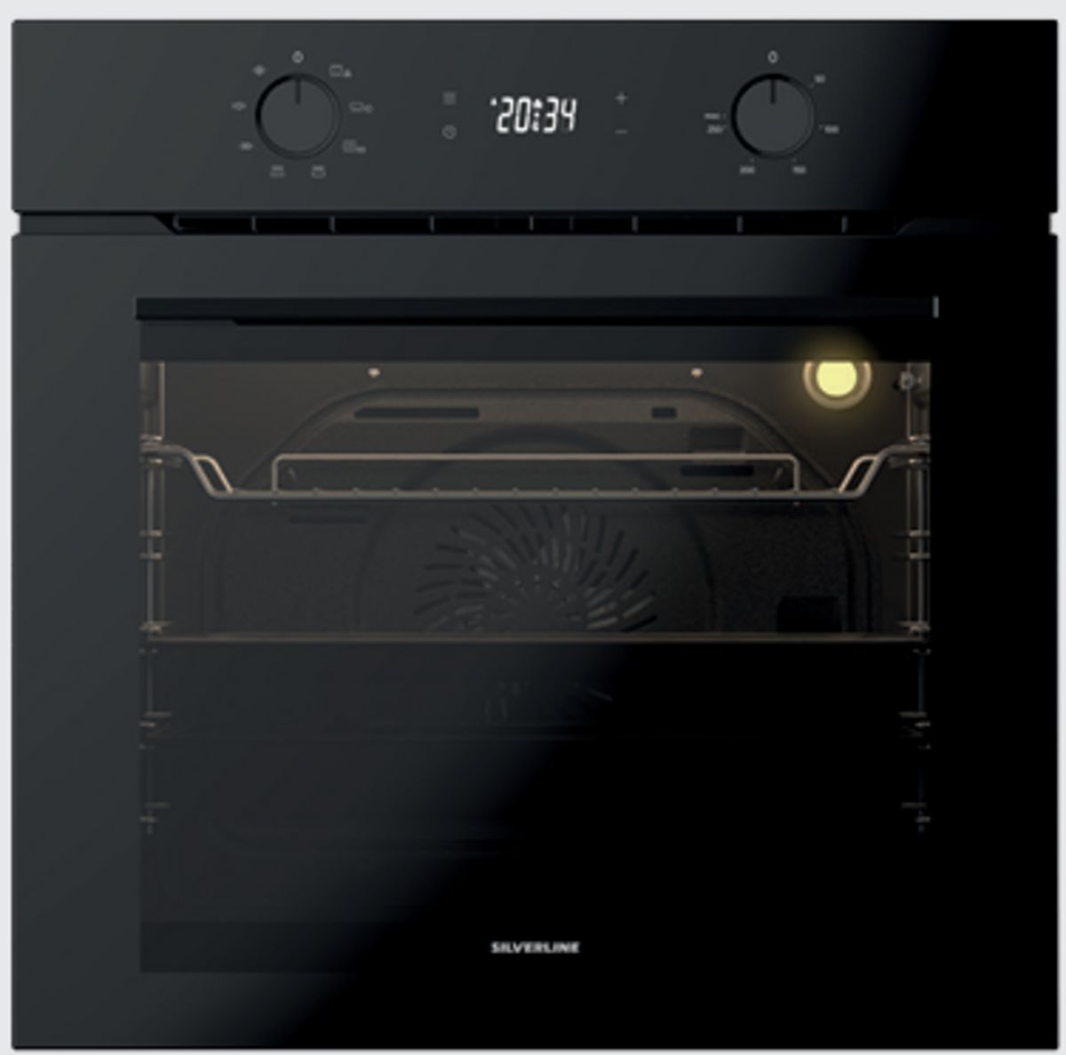 Silverline SOLİD BALANCE SİYAH 8 Fonk. Ankastre Fırın