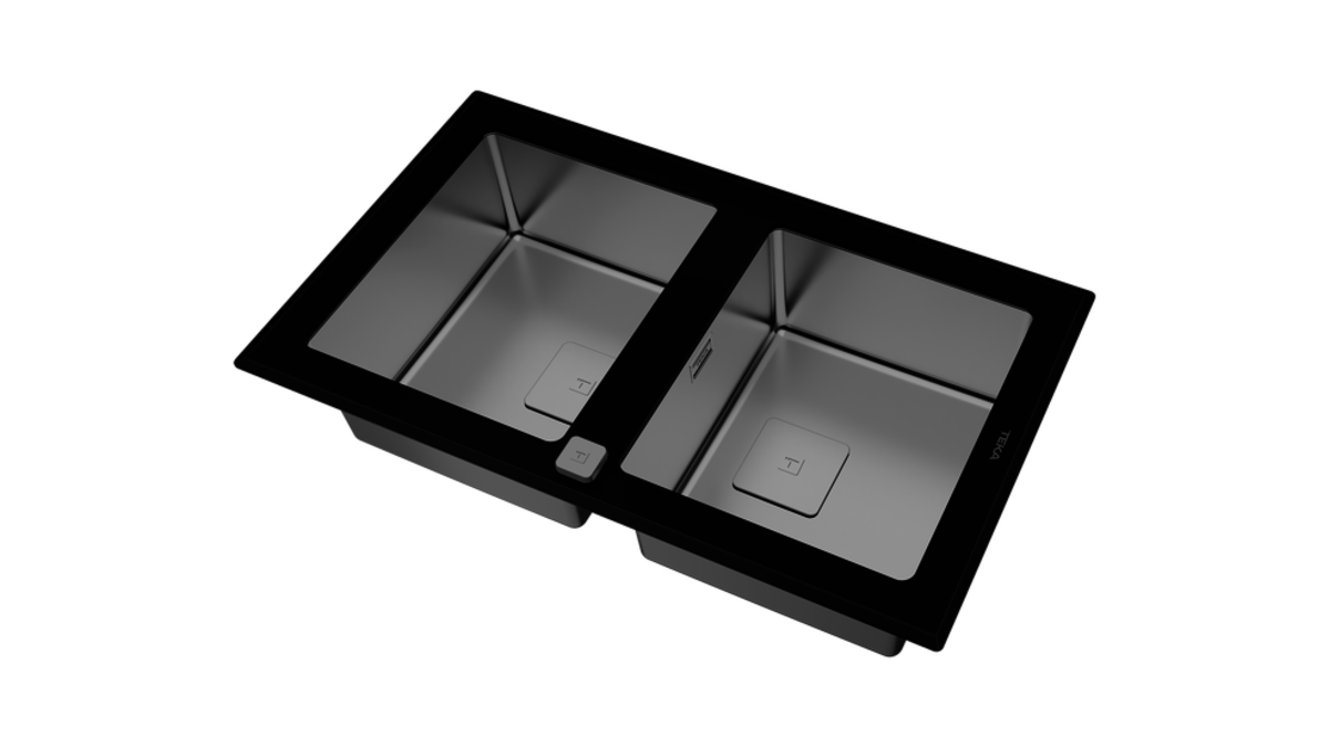 Teka DIAMOND RS15 2B 86 (WST BLACK) Siyah Cam Evye