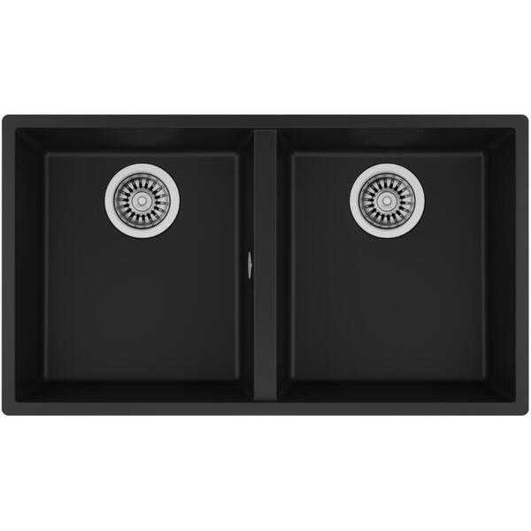 Teka SQUARE 2B 760 TG  (Black) Siyah Granit Evye