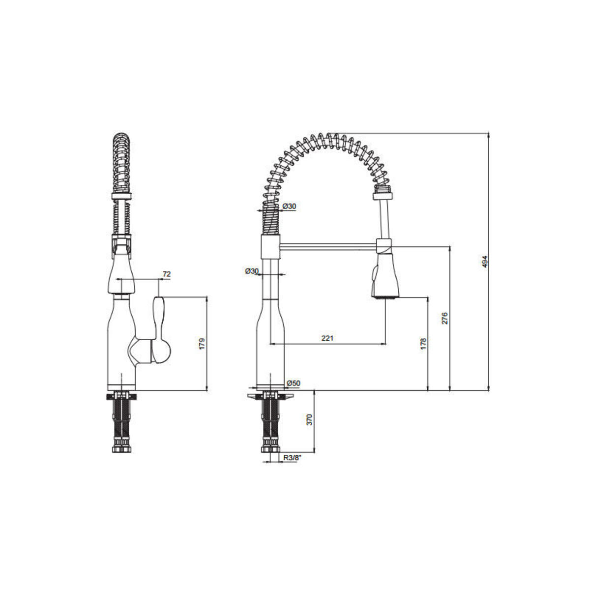 C.FLUX EVİYE BATARYASI SIVI SABUNLUKLU 