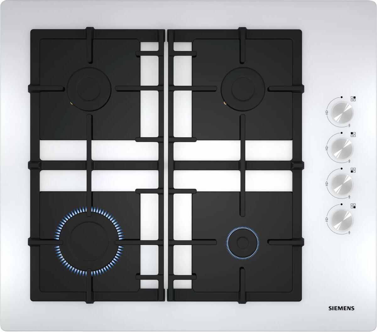 Siemens EO6C2PO92O Beyaz Cam Döküm Izgaralı Ankastre Ocak