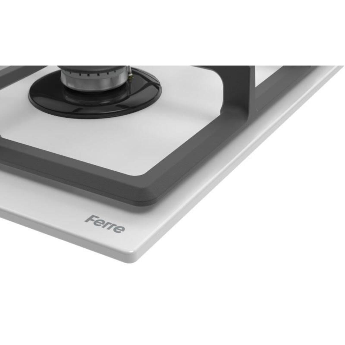 Ferre ED036 Beyaz Cam 75 Ankastre Ocak