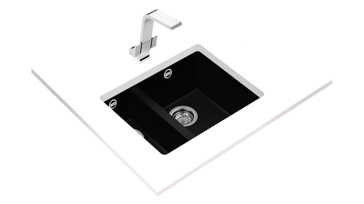 Teka SQUARE 2B 560 TG (Black) Siyah Granit Evye