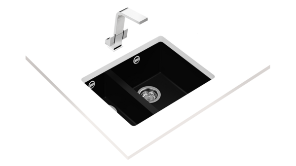 Teka SQUARE 2B 560 TG (Black) Siyah Granit Evye