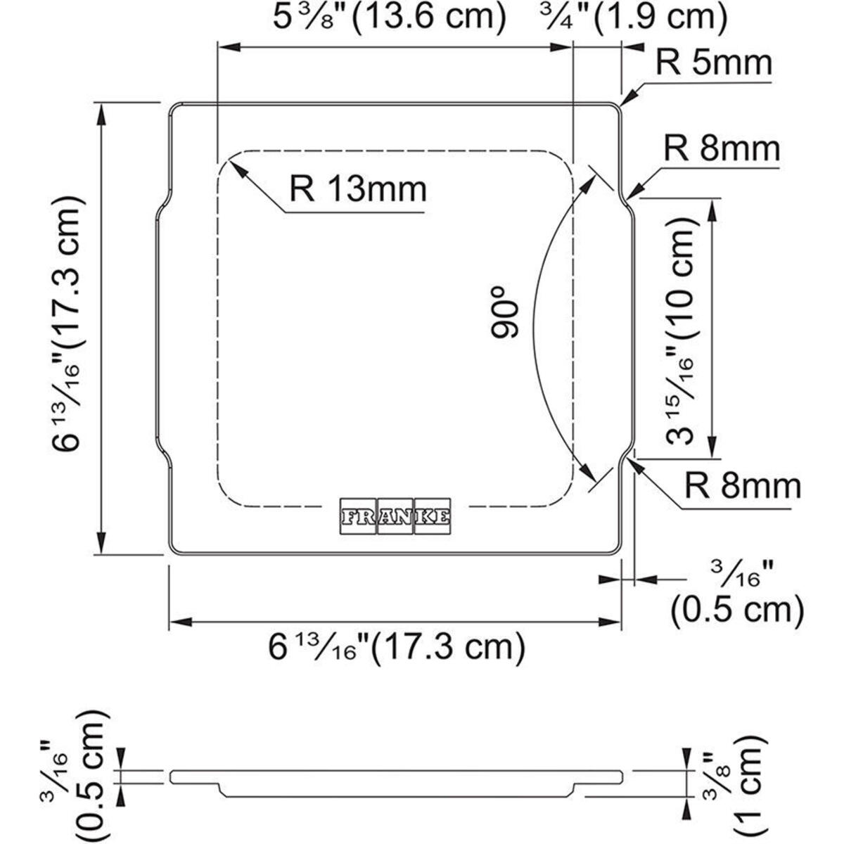 Franke EVYE AKSESUARI All in Küçük Kase Kapağı(Bambu)