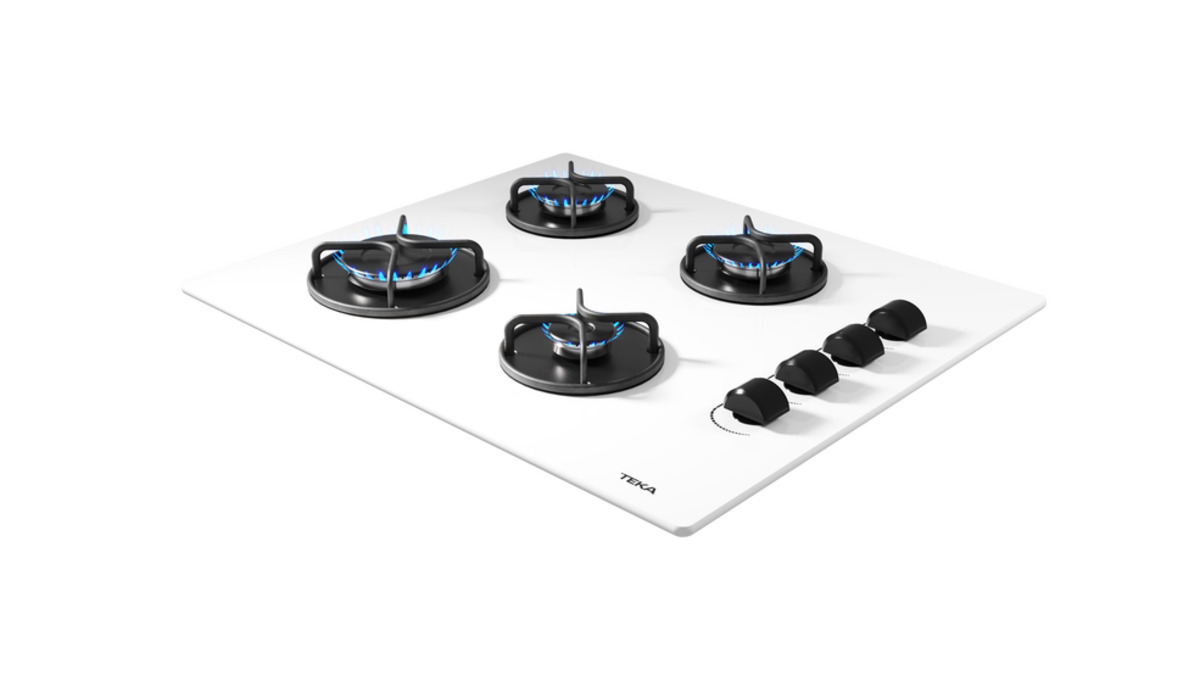 Teka GBE 64002 KBC WH (E4) Lama Izgaralı Beyaz Cam Ankastre Ocak