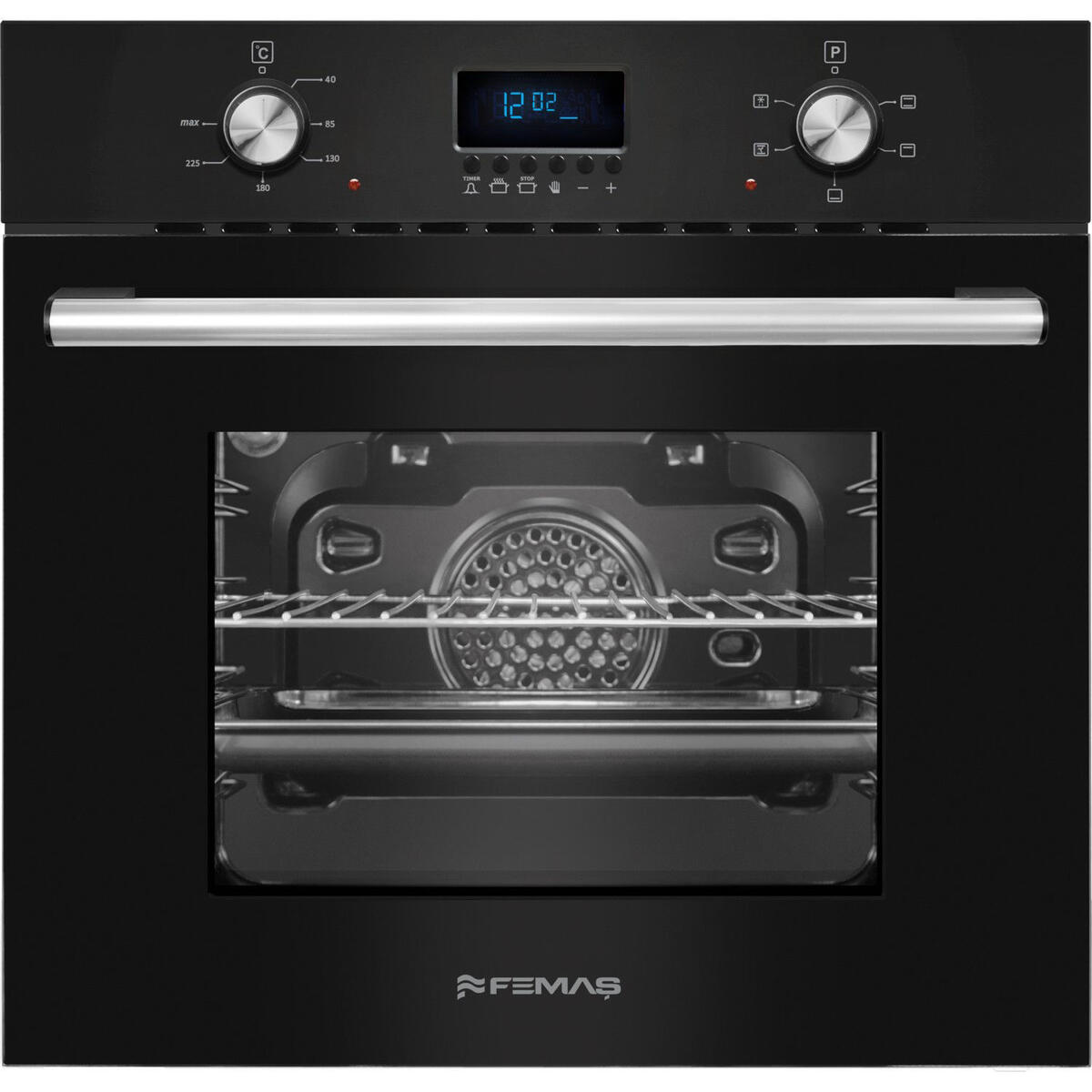 Femaş 5002 Turbo Siyah Ankastre Fırın