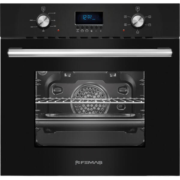 Femaş 5002 Turbo Siyah Ankastre Fırın