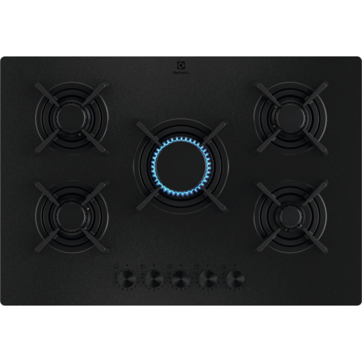 Electrolux KGG753723L 700 Serisi 75 cm Gazlı Siyah Mat Cam Ankastre Ocak
