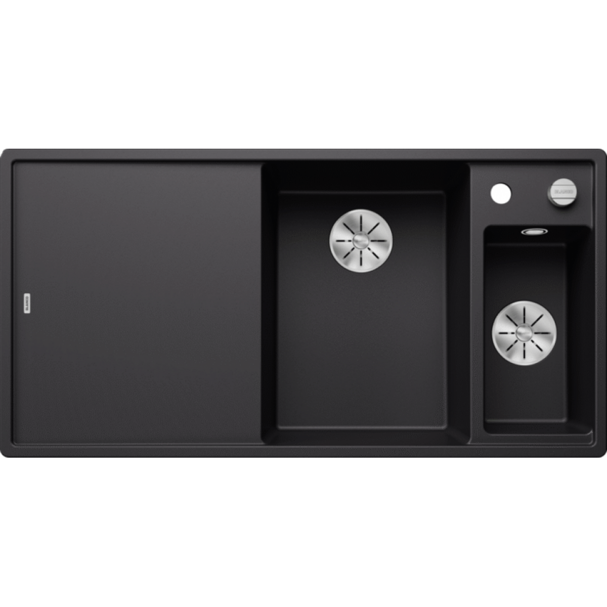 Blanco AXIA III 6 S SOL Siyah Granit Eviye Cam Kesme Tahtalı Infino