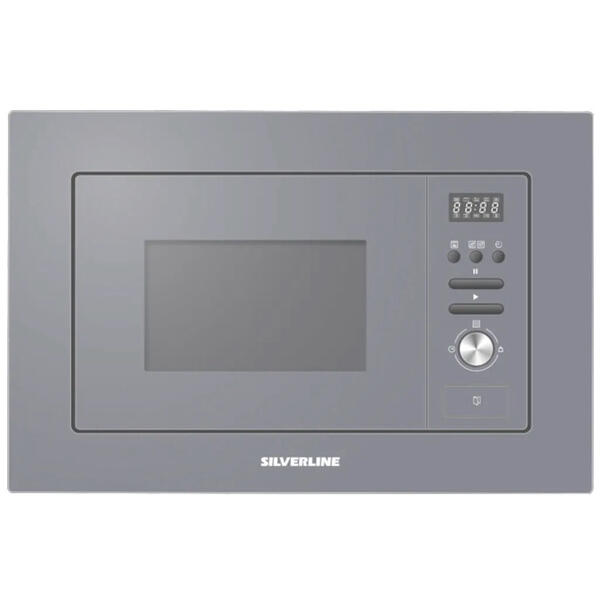 Silverline MW9018S Gri Ankastre Mikrodalga