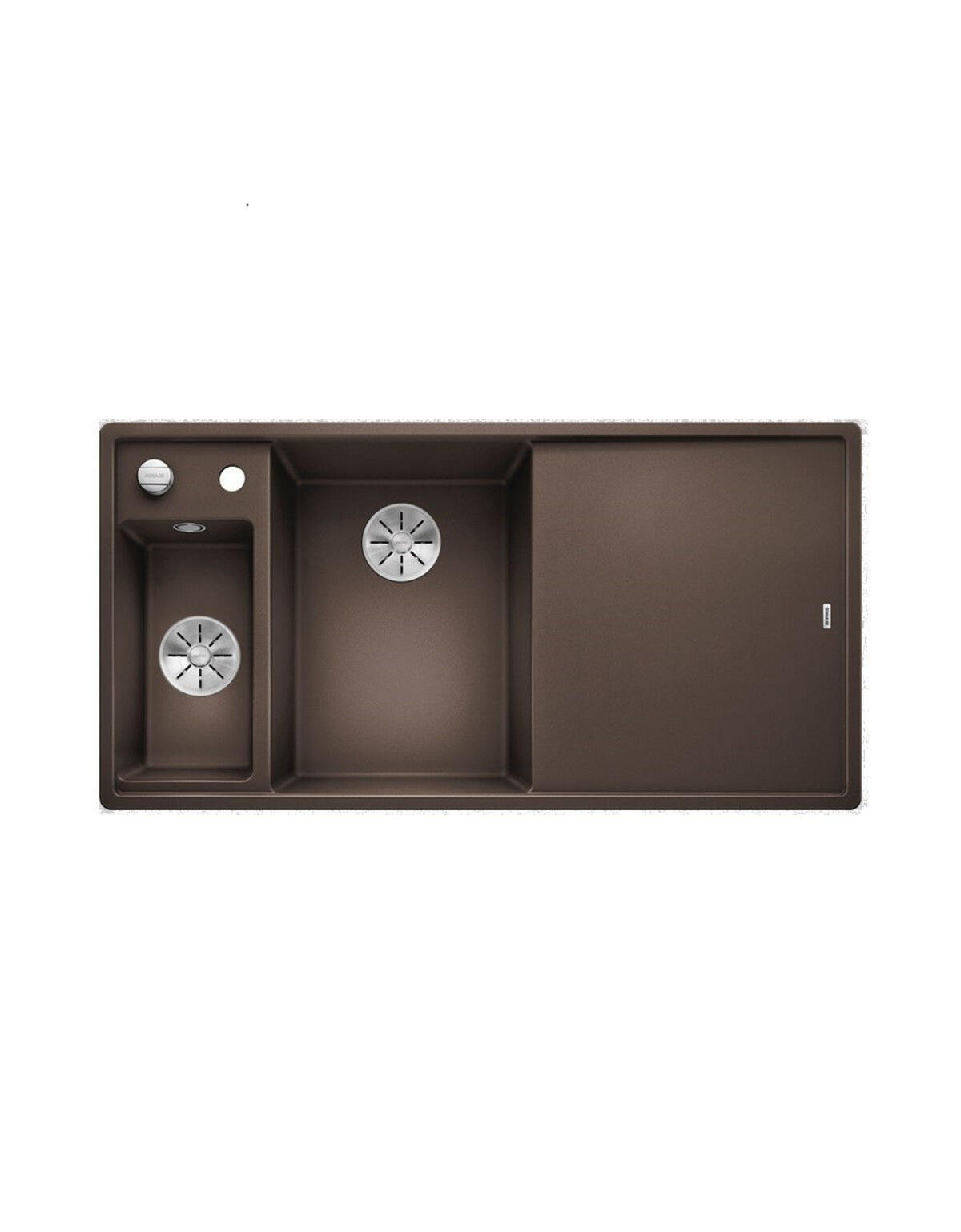 Blanco AXIA III 6 S SAĞ Kahve Granit Eviye Cam Kesme Tahtalı Infino