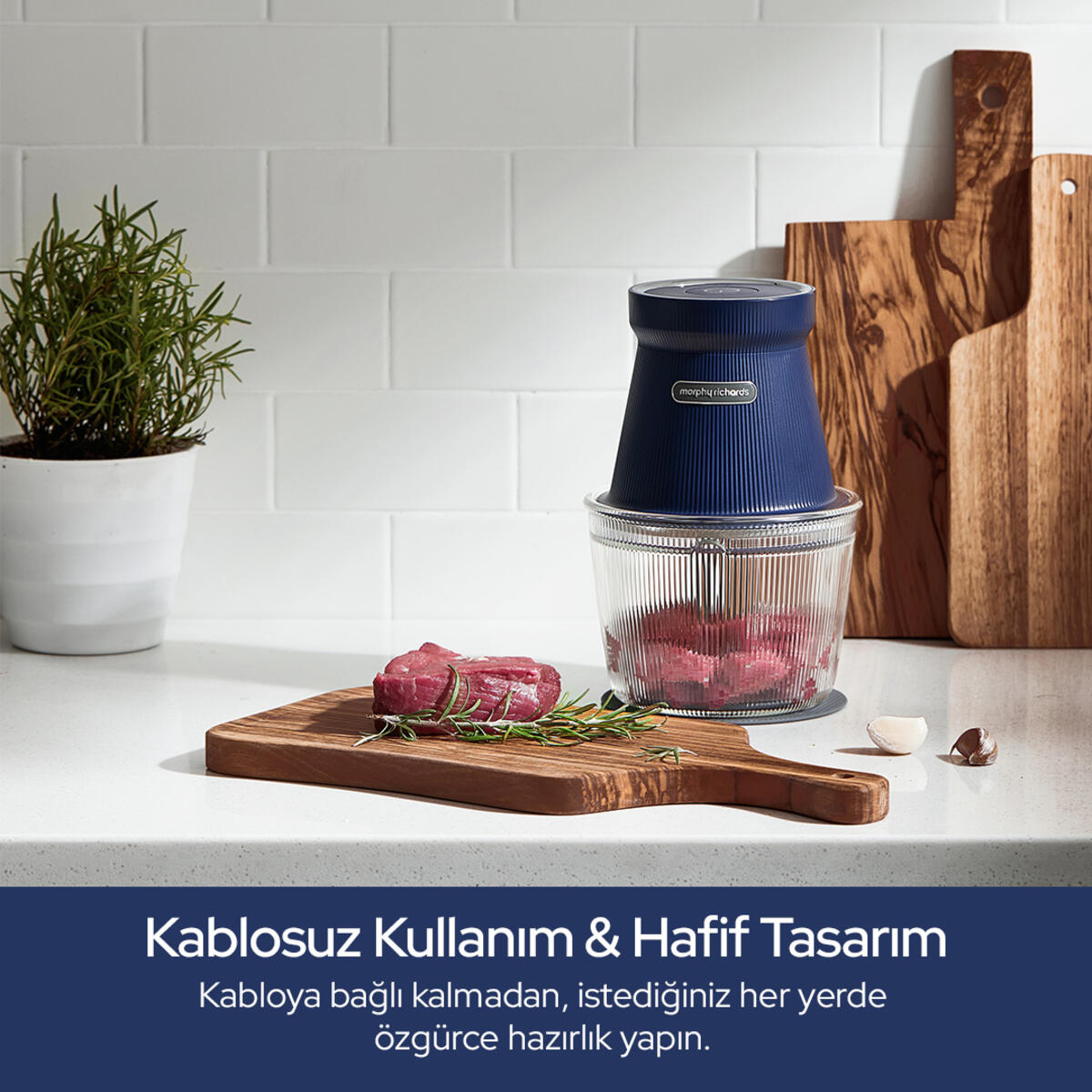 Morphy Richards Kablosuz Rondo & Doğrayıcı