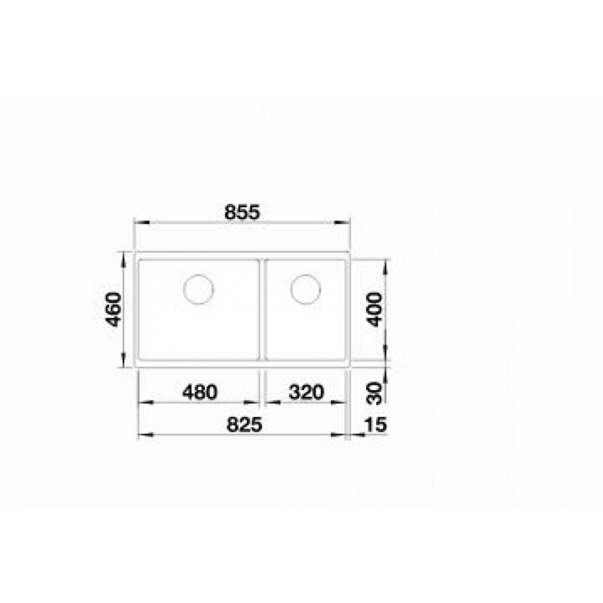 Blanco SUBLINE 480/320-U INFINO beyaz