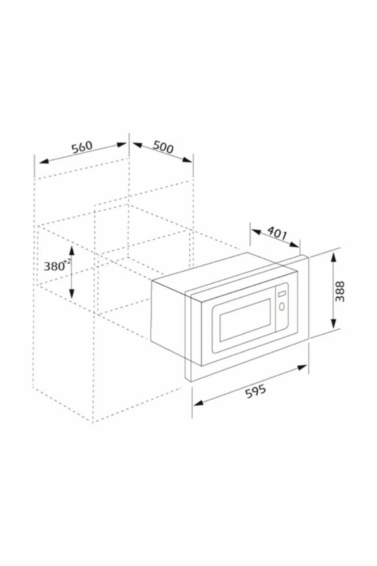 Silverline MW9018W01 Beyaz Ankastre Mikrodalga _____________SERİ SONU ÜRÜN !!!