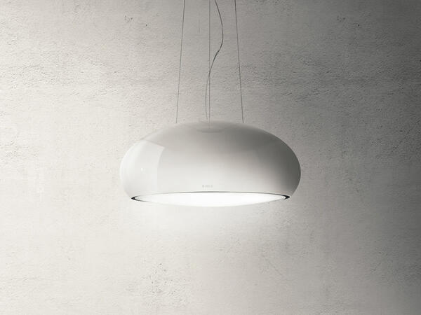 Elica SEASHELL WH MAT/F/80 Ada Tipi Davlumbaz