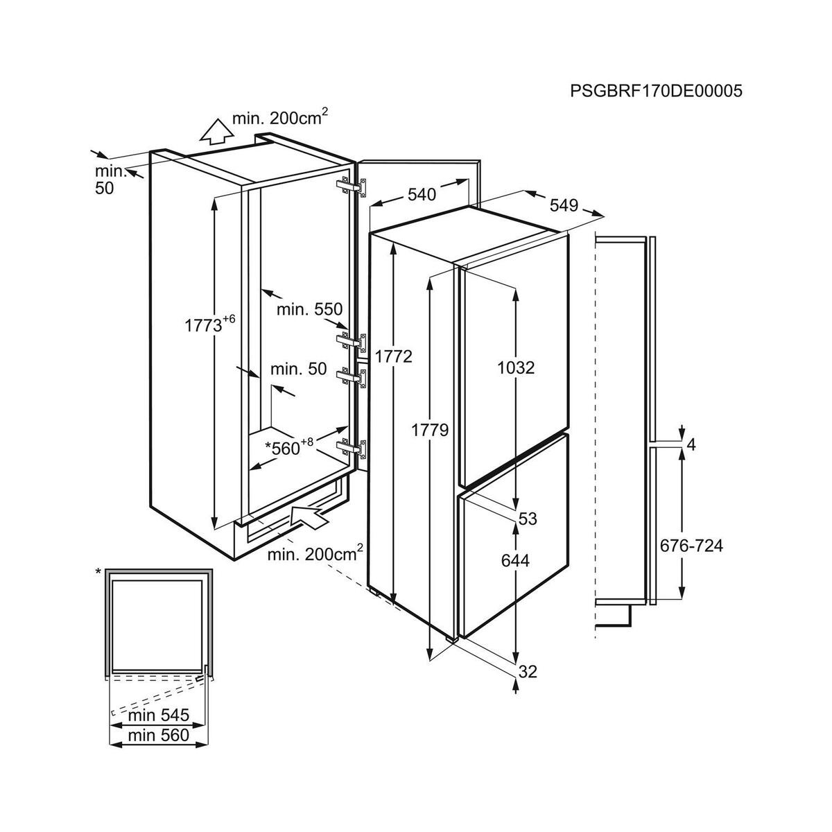 Electrolux LND5FE18S Tam Ankastre Low Frost Buzdolabı, 267 lt Net Hacim 