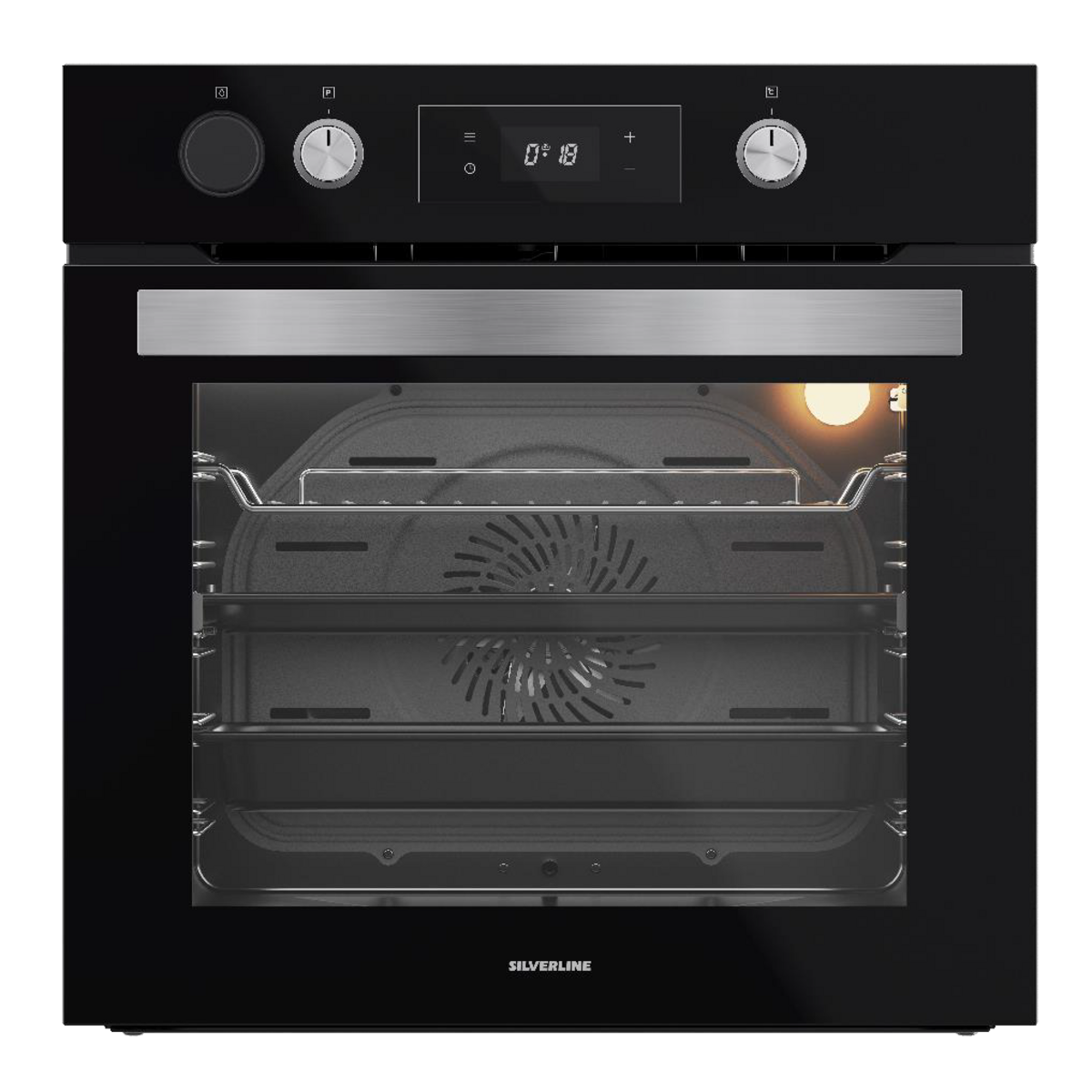 Silverline BO65PB01 S4 Siyah Buhar Destekli Ankastre Fırın