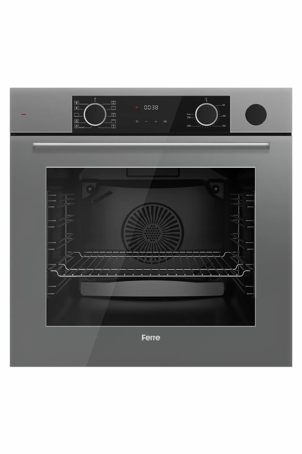 Ferre XE64CPR Gri STEAMART-FRYART Ankastre Fırın