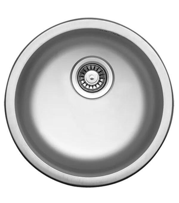 Ukinox ZERO ECO Dekorlu Yuvarlak Geniş Gider Eviye (39*39)