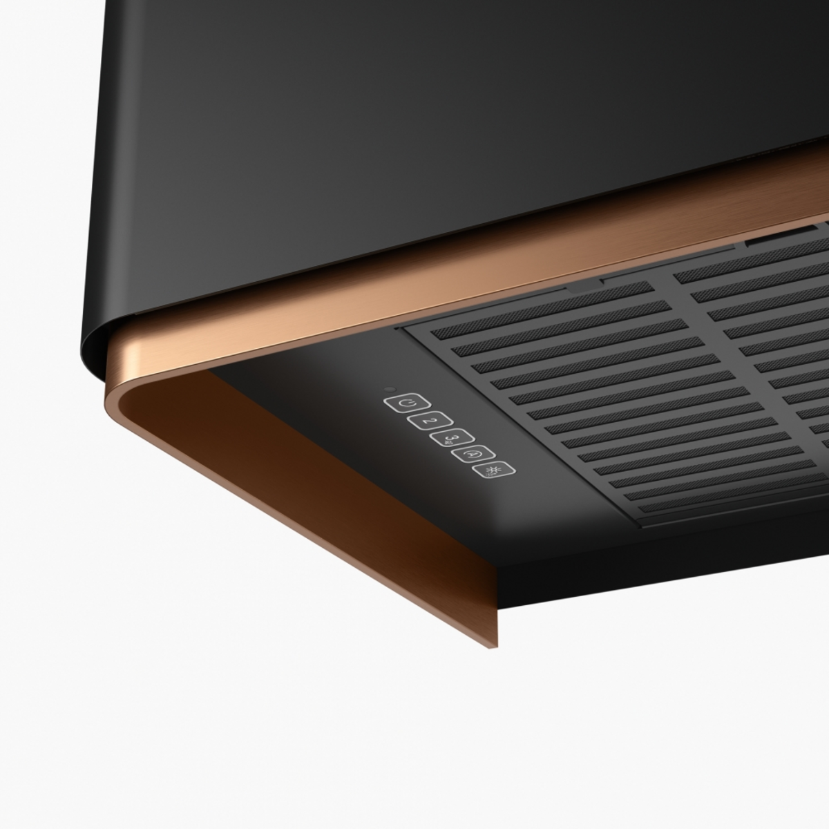 Franke  FMY W BK M/CP 80 KL Matt Black+Copper Mythos Masterpiece K-LINK Davlumbaz