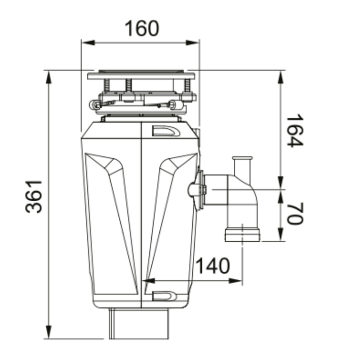 Franke SLIM 50 Çöp Öğütücü