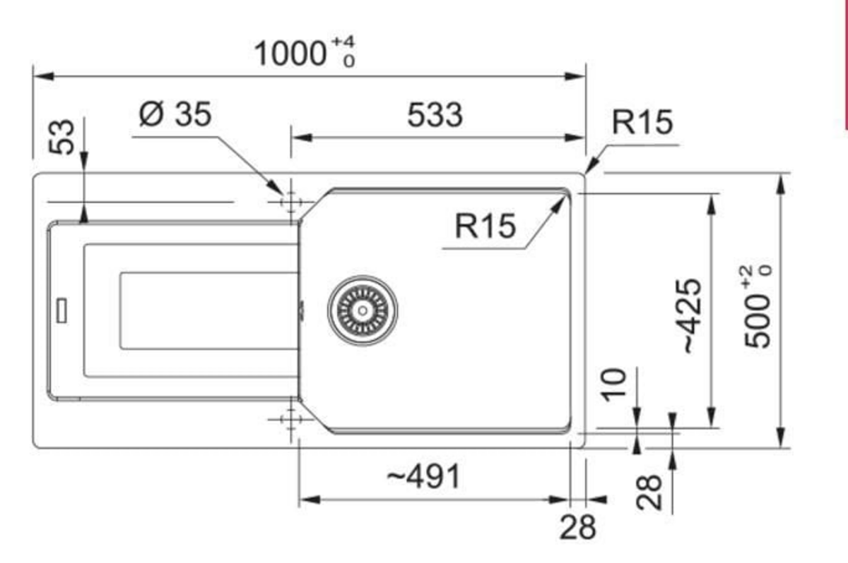 Franke UBG 611-100 SLATE GREY Fragranit Evye