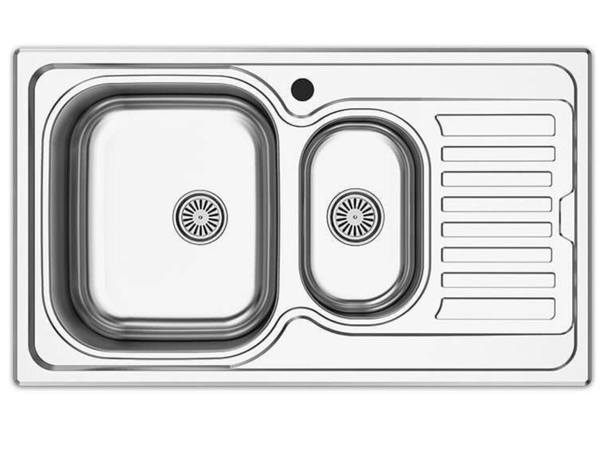 Vera V-191 Tezgaha Sıfır 1,5Göz SAĞ Dekorlu Eviye (50-86)
