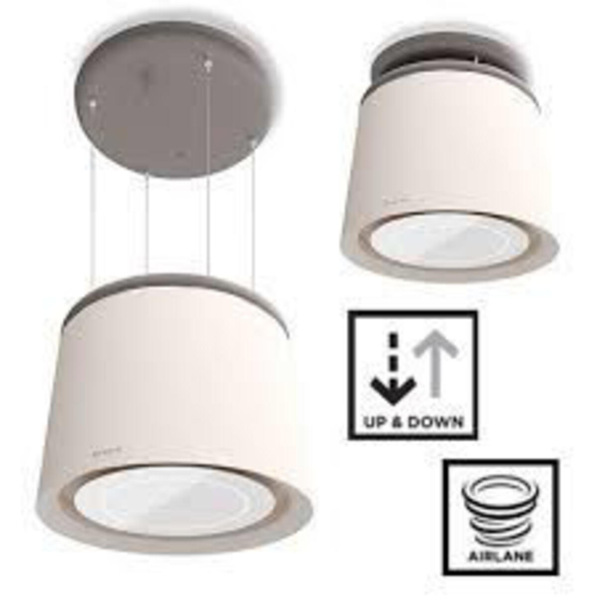 Faber CELINE PLUS WW/CG Mat Beyaz Ada Davlumbaz