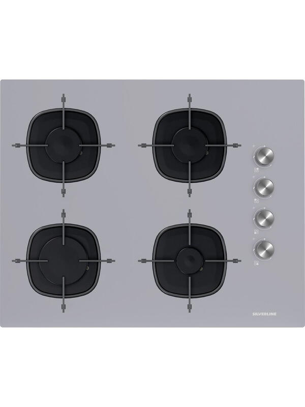 Silverline CS5700-E7S01  65cm GRİ Cam Emaye Izg. Ankastre Ocak