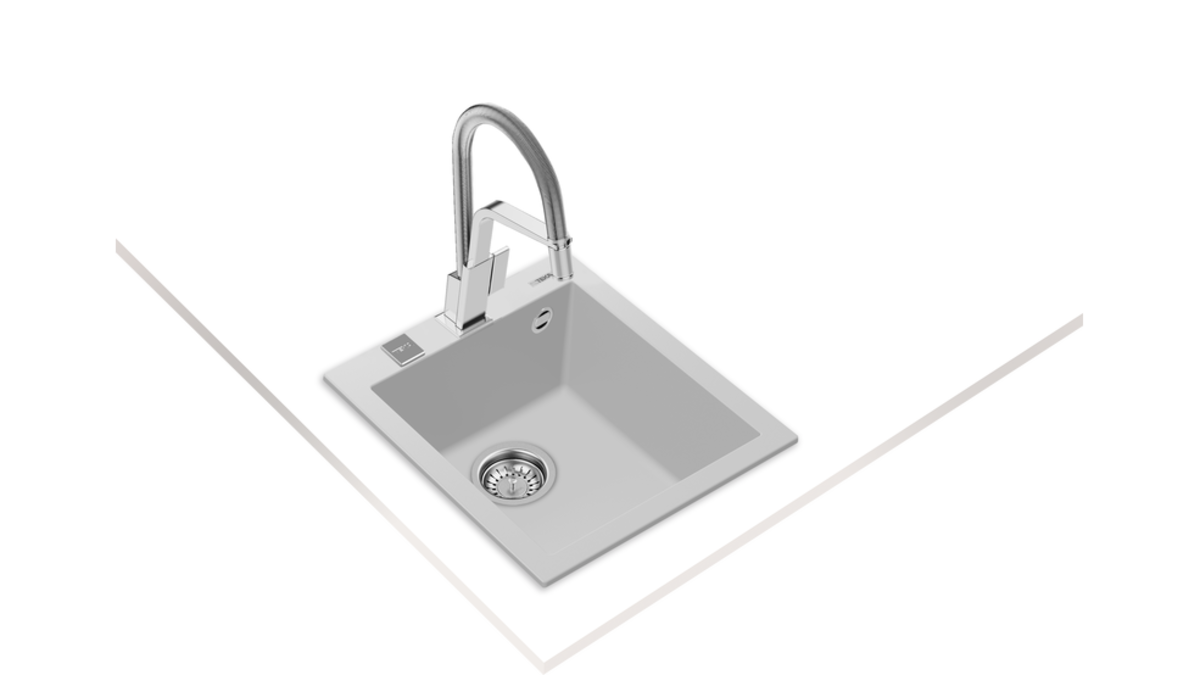 Teka FORSQUARE 34.40 TG (Artic White) Beyaz Granit Evye