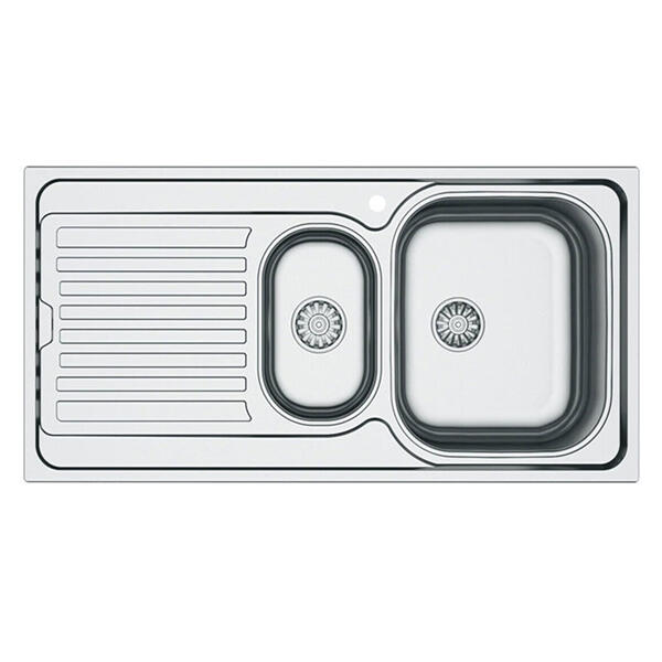 Vera V-148 Tezgaha Sıfır SOL 1,5 Göz Dam. Dekorlu Eviye (50*100)