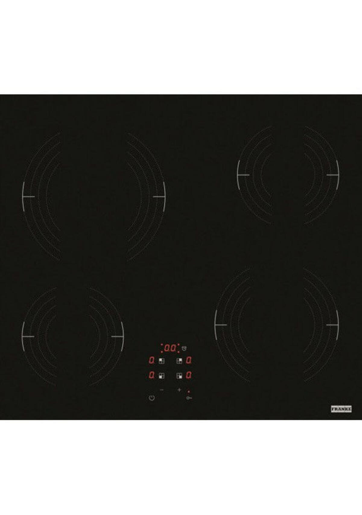 Franke FRSM 604 C T BK Siyah Cam Seramik Elektrikli Anksatre Ocak 