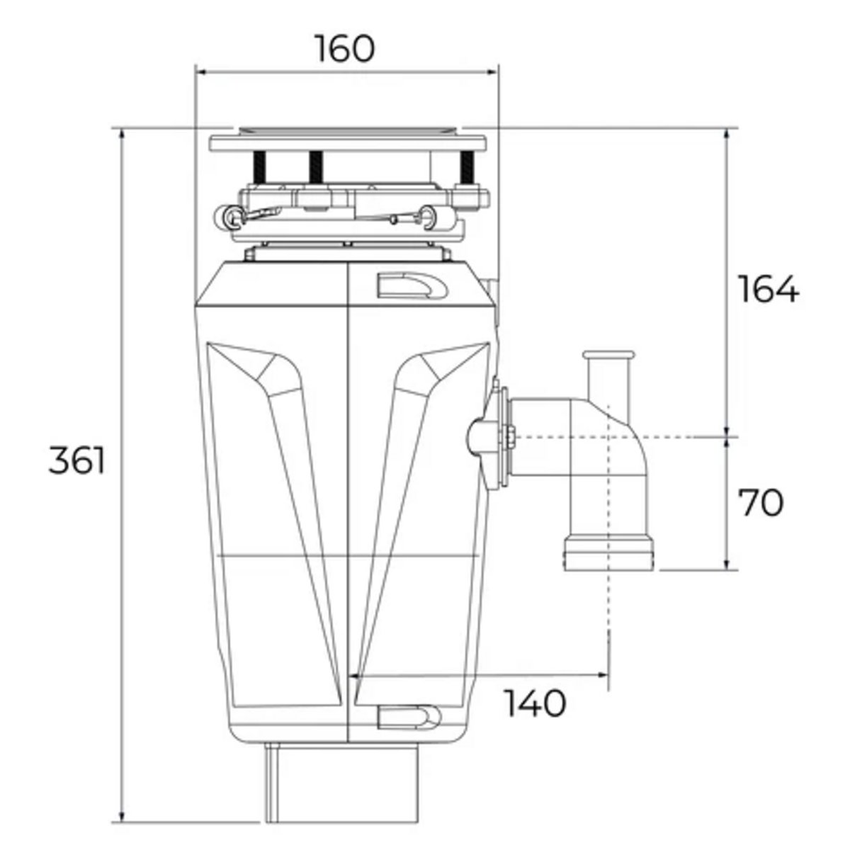 Teka TRS 520 0,5 HP Çöp Öğütücü