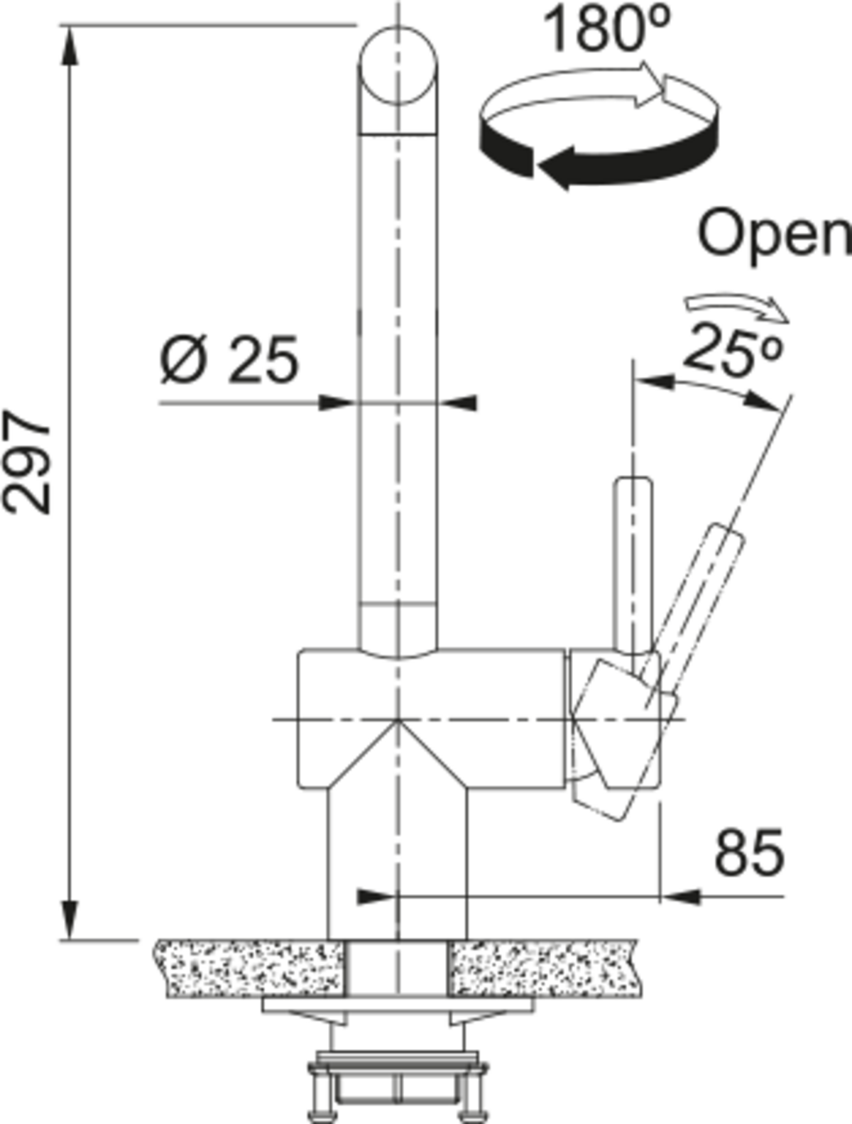 Franke Atlas Neo Slim Sprey Evye Bataryası