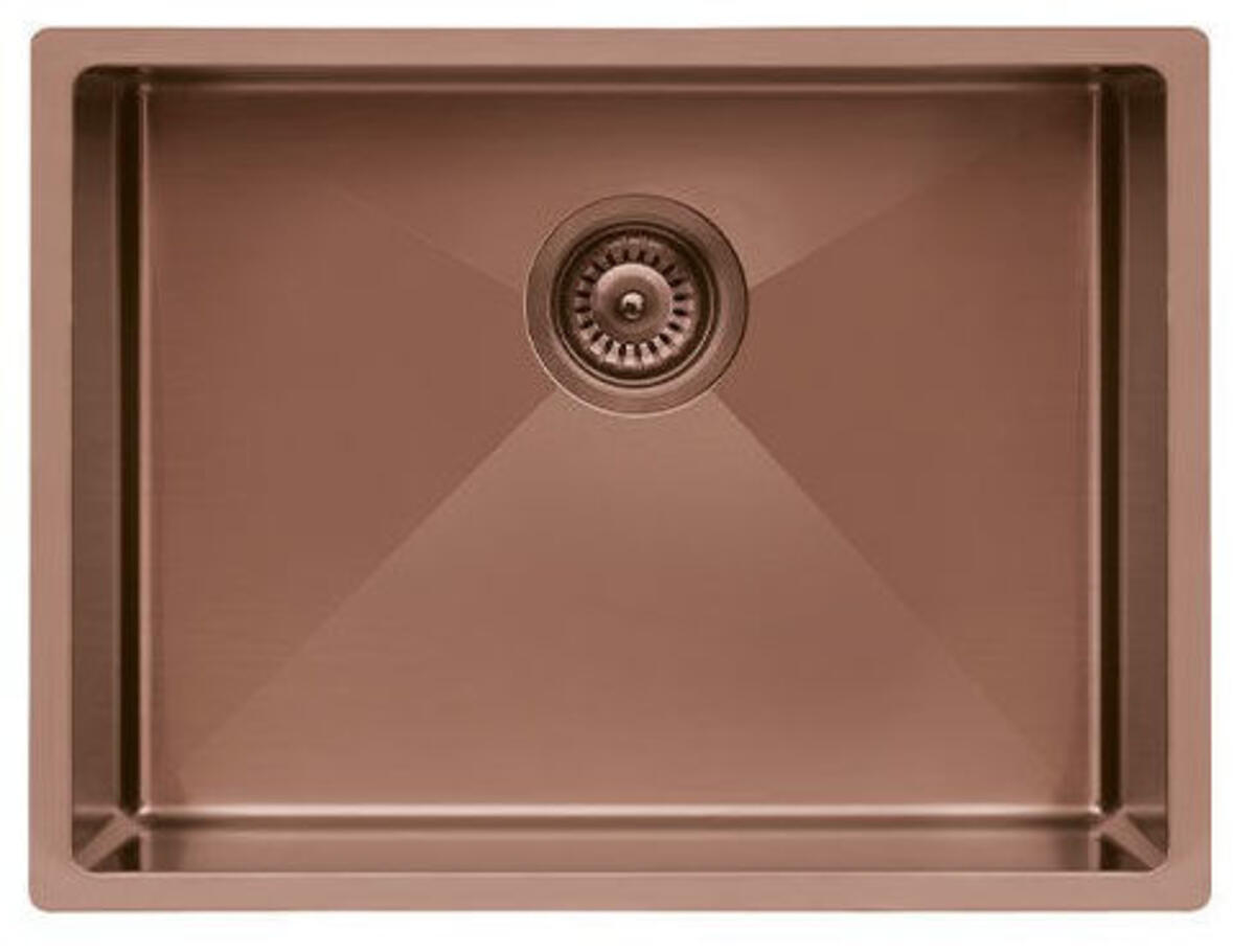 Ukinox COLOURX 500 BRONZ Paslanmaz Çelik Eviye (500*400)