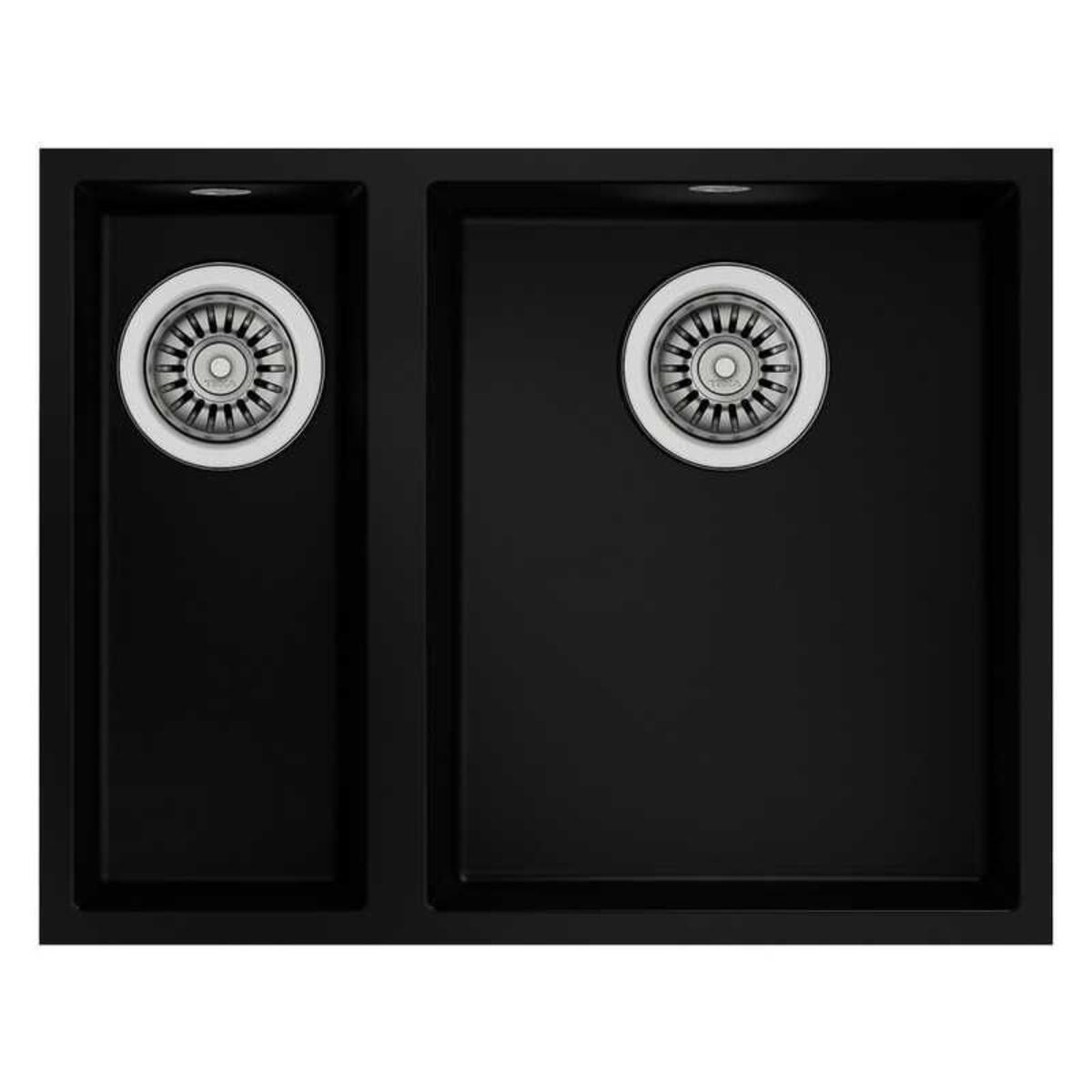 Teka SQUARE 2B 560 TG (Black) Siyah Granit Evye