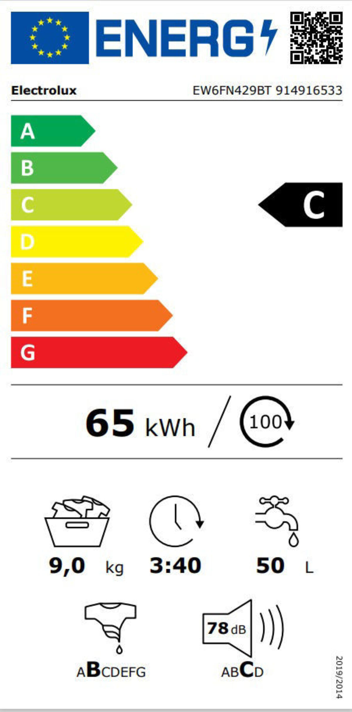 Electrolux EW6FN429BT Çamaşır Makinesi PerfectCare 600, 9kg, 1200 Dev.