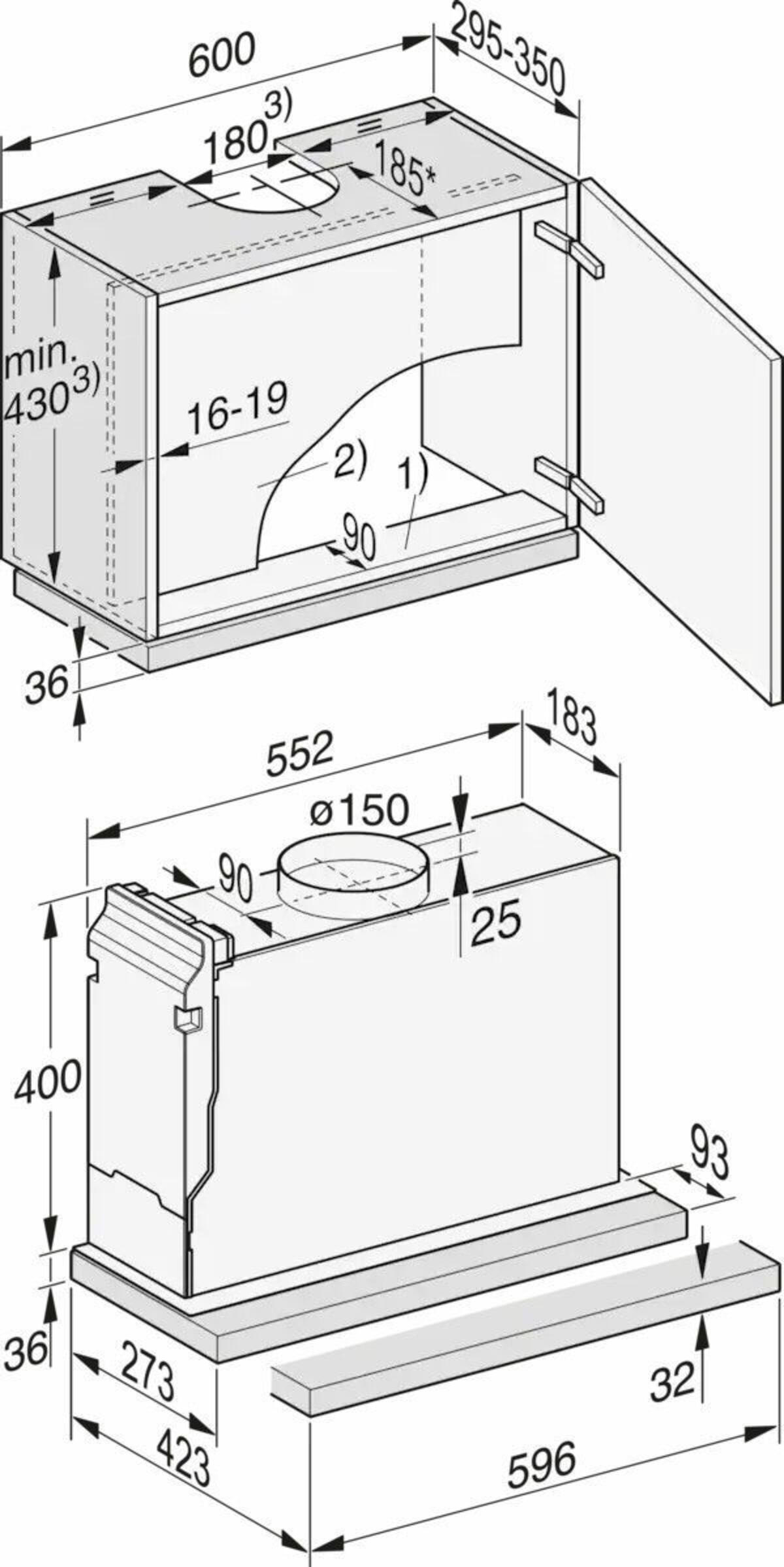 Miele DAS 2620 EDST Slimline - Sürgülü Panel Davlumbaz