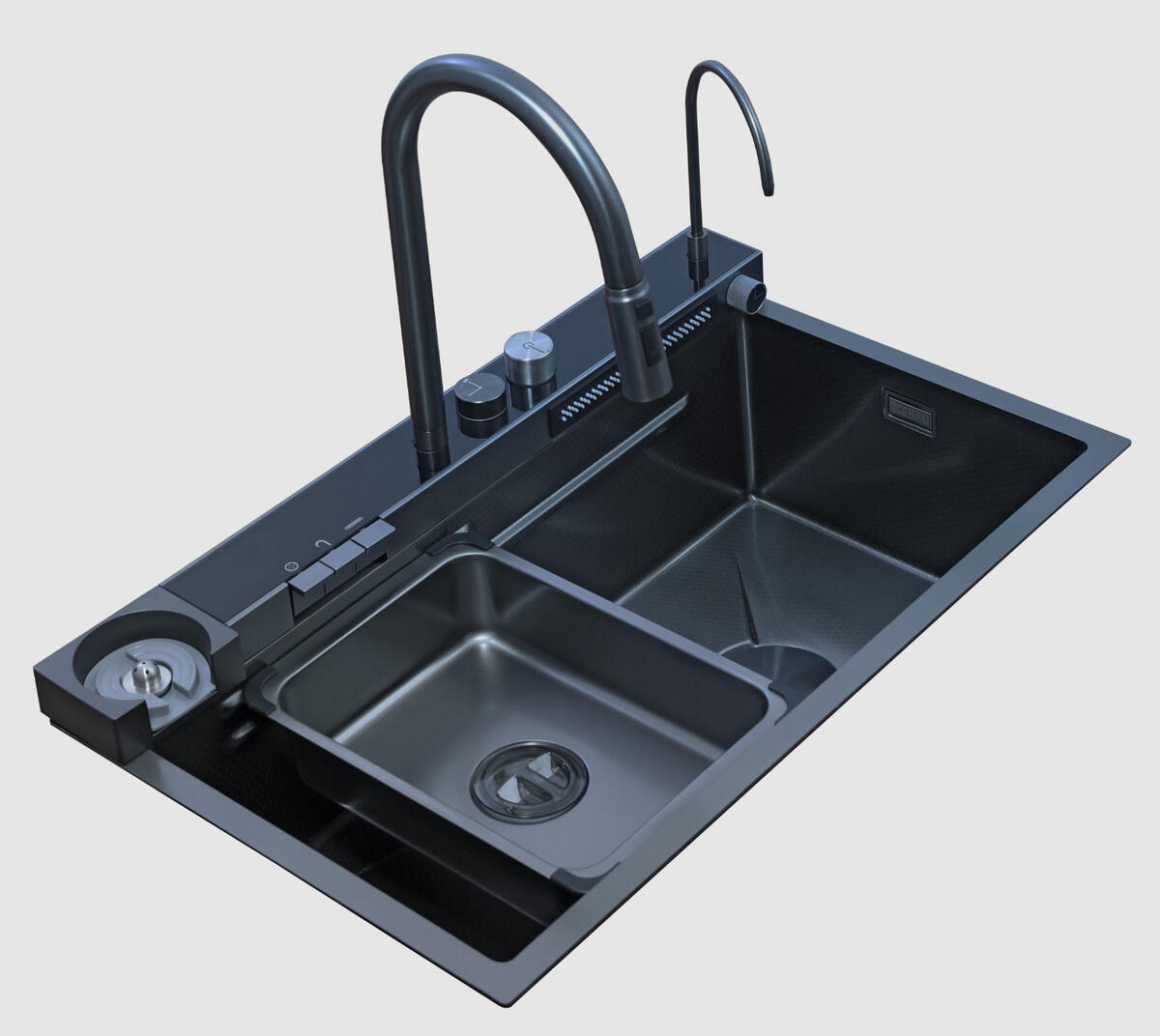 Ukinox KHONE Titanıum Teknolojik Eviye Set