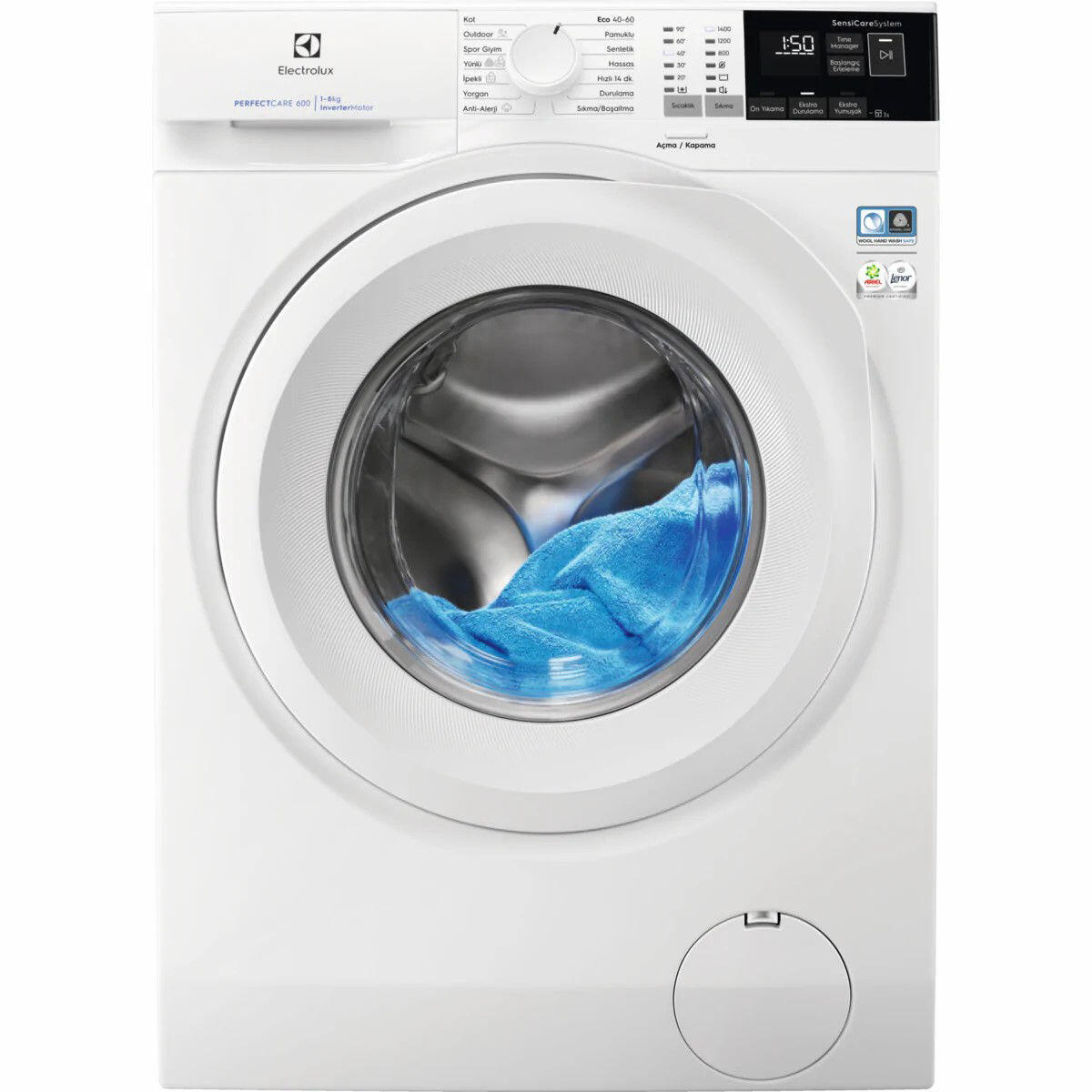 Electrolux EW6FN448WT Çamaşır Makinesi 8Kg., 1400 Devir