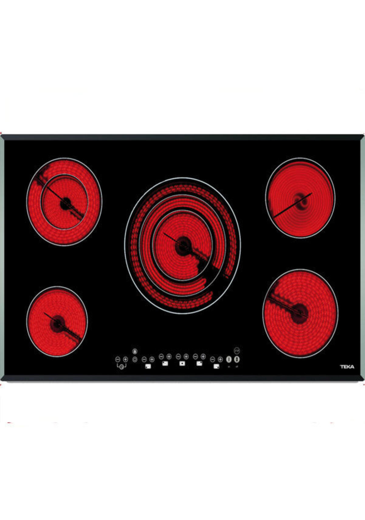 Teka TR 951 Siyah Cam Seramik Elektrikli Ankastre Ocak