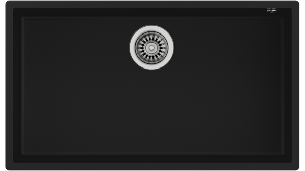 Teka SQUARE 72.40 TG (Black) Siyah Granit Evye