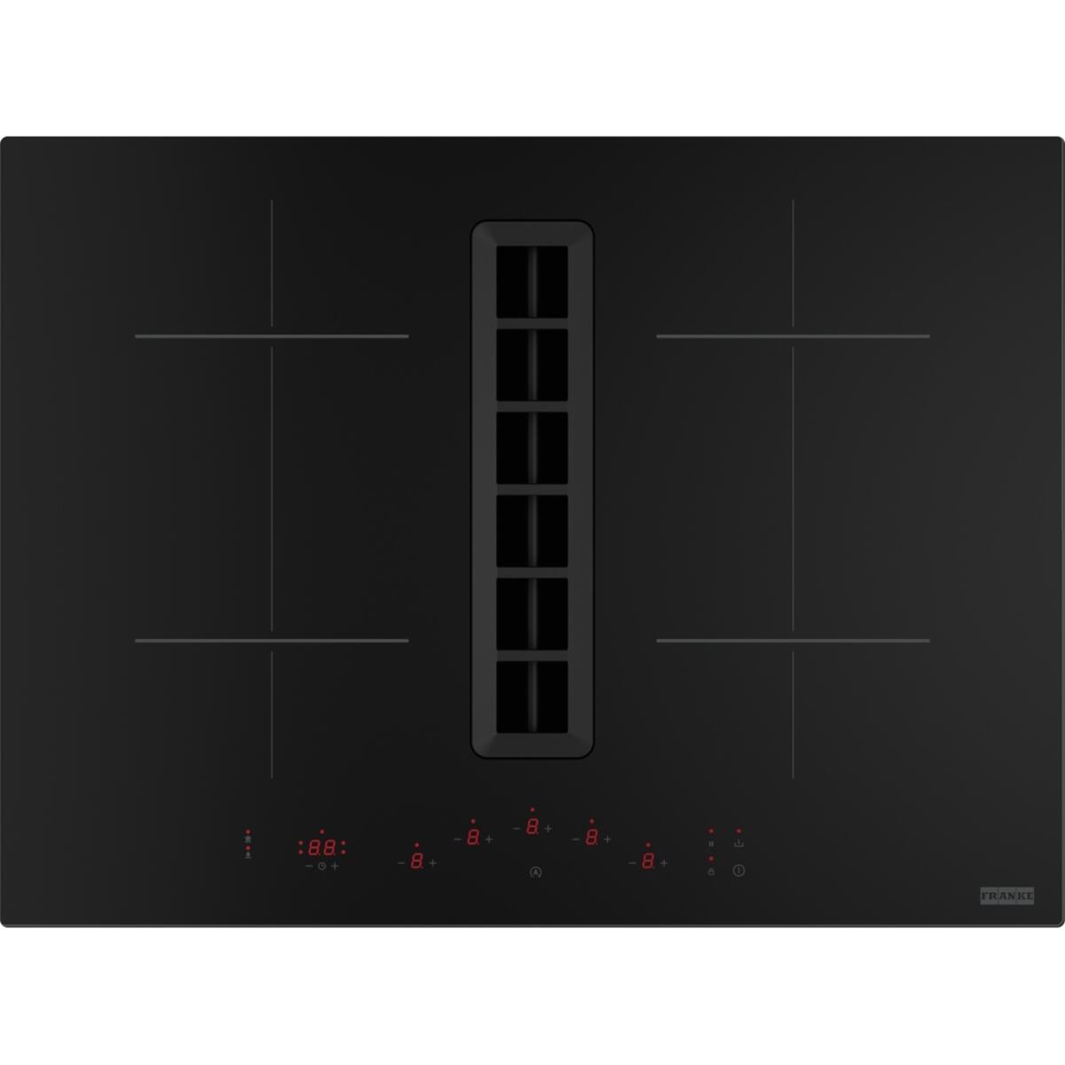 Franke FSM 7072 4RC R HI Black Glass Smart 2gether Ankastre Entegre Aspiratörlü Ocak