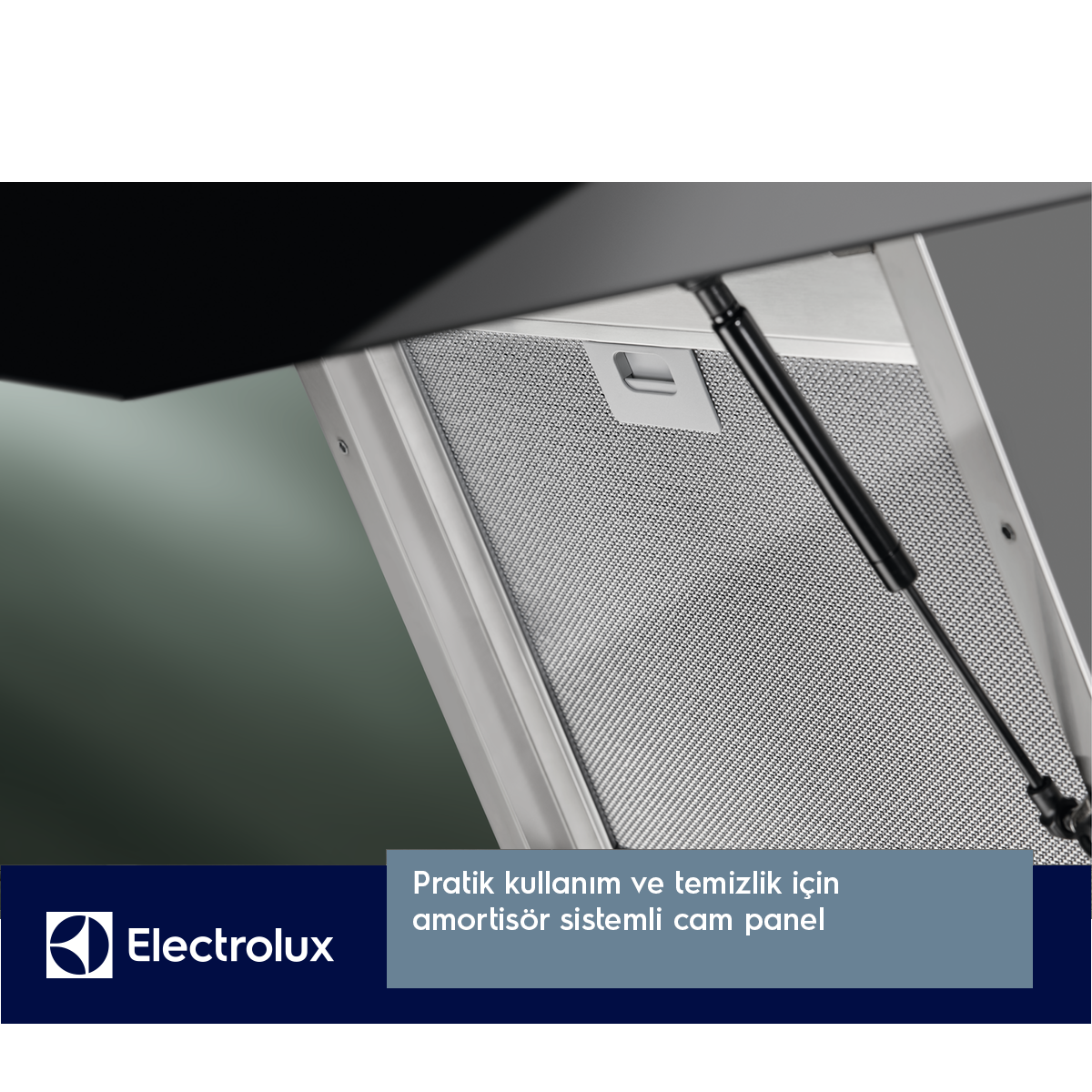 Electrolux LFV619K Siyah Cam Davlumbaz