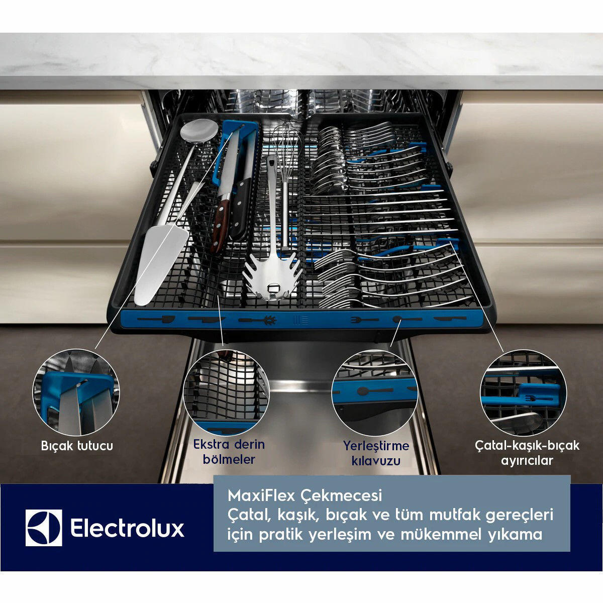 Electrolux ESC87300SX Comfortlift Inox Solo Bulaşık Makinesi