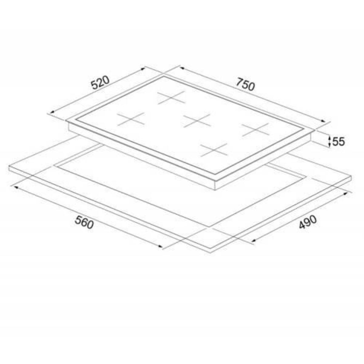 Silverline CS5365S01 Gri Cam Ankastre Ocak