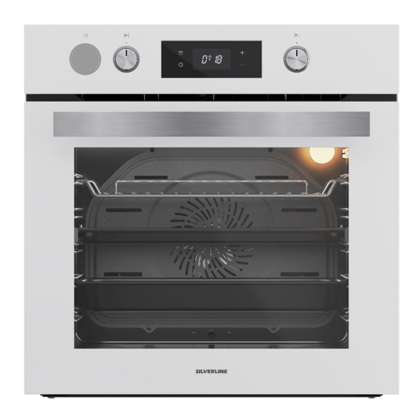 Silverline BO65PW01 S4 Beyaz Buhar Destekli Ankastre Fırın